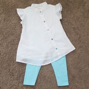 NWOT Toddler Girl Top & Capri Pant Outfit  3T